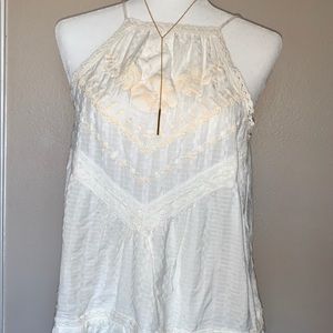 Free people creme tank top